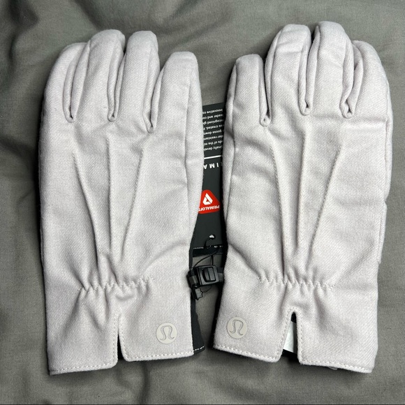 Lululemon City Keeper Gloves NWT L/XL Light Grey (HRLC) *Fleece Lined - Picture 6 of 17